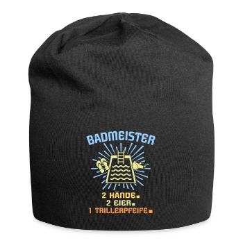 Schwimmmeister Sprüche Bademeister - Jersey-Beanie - Schwarz - Vorne