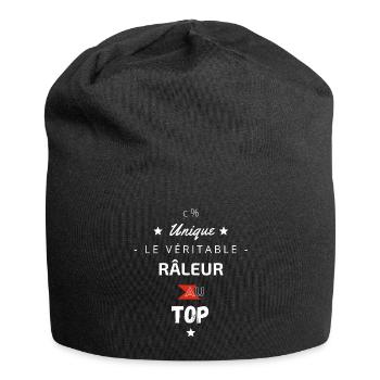 Le véritable Râleur au top - Bonnet en jersey - noir - Devant