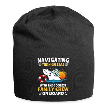 Cruise Sea Voyage Family Cruise - Jersey Beanie - black - Front