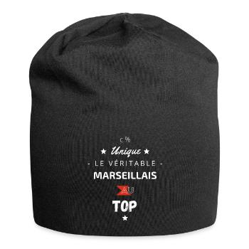 Le Véritable Marseillais au top - Bonnet en jersey - noir - Devant