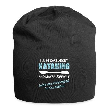 Kajak Kayaking - Jersey-Beanie - Schwarz - Vorne