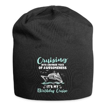 Cruise Birthday Sea Voyage - Jersey Beanie - black - Front