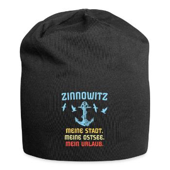 Zinnowitz Sprüche Zinnowitzer Spruch - Jersey-Beanie - Schwarz - Vorne
