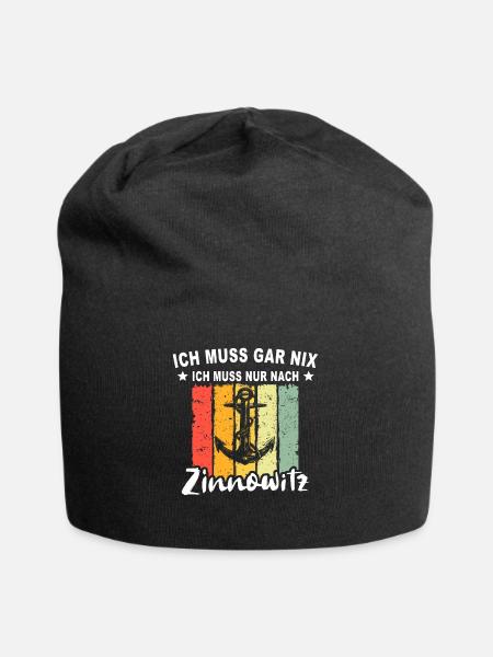 Zinnowitz Sprüche Zinnowitzer - Jersey-Beanie - Schwarz