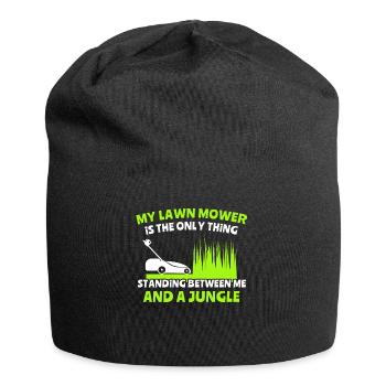 Jungle de tondeuse à gazon - Bonnet en jersey - noir - Devant