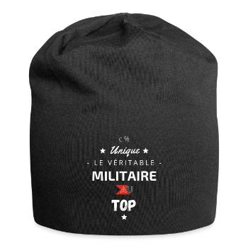 Le véritable Militaire au top - Bonnet en jersey - noir - Devant