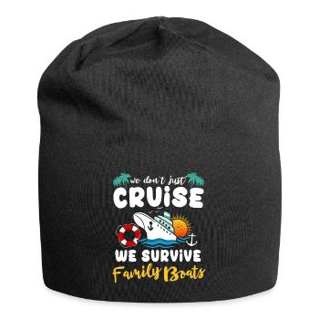 Kreuzfahrt - Jersey-Beanie - Schwarz - Vorne