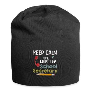 School Secretary Sekretariat Anerkennung Geschenk - Jersey-Beanie - Schwarz - Vorne