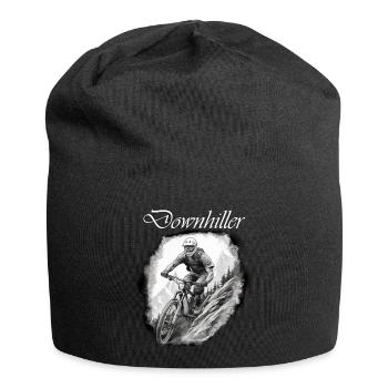 Downhiller white - Jersey Beanie - black - Front