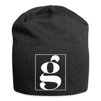 Lettre alphabet g - Bonnet en jersey - noir - Devant