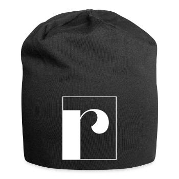 Letter alphabet r - Jersey Beanie - black - Front
