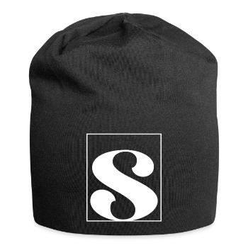 Lettre alphabet s - Bonnet en jersey - noir - Devant
