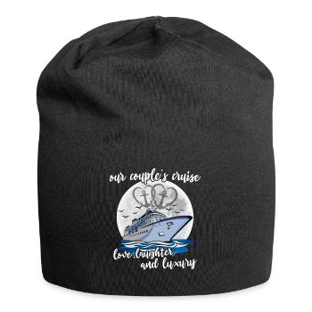 Kreuzfahrt Ehepaar - Jersey-Beanie - Schwarz - Vorne