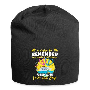 Kreuzfahrt Ehepaar - Jersey-Beanie - Schwarz - Vorne