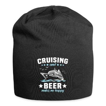 Kreuzfahrt Bier - Jersey-Beanie - Schwarz - Vorne