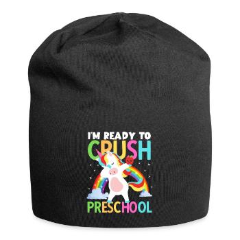 Back to School Im Ready to Crush Preschool Girls - Jersey Beanie - black - Front