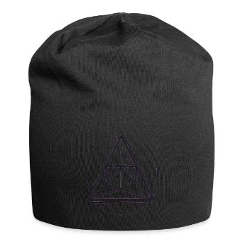ethereum abstraktes Prisma - Jersey-Beanie - Schwarz - Vorne