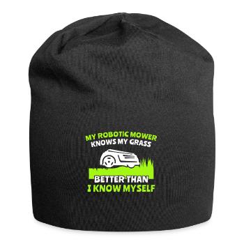 Tondeuse robot - Bonnet en jersey - noir - Devant