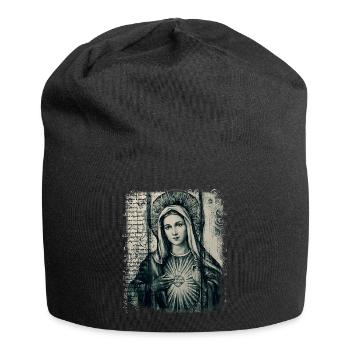 Heilige Maria Maria Madonna Mariana Jungfrau Maria Heilige - Jersey-Beanie - Schwarz - Vorne