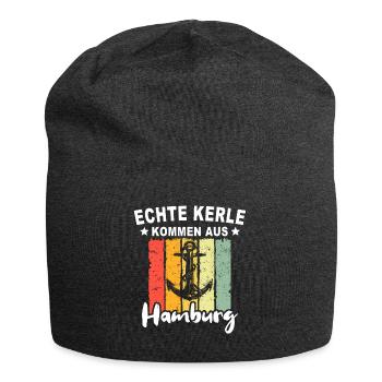 Hamburg - Jersey-Beanie - Anthrazit - Vorne