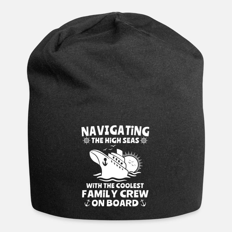 Kreuzfahrt Familie - Jersey-Beanie - Schwarz