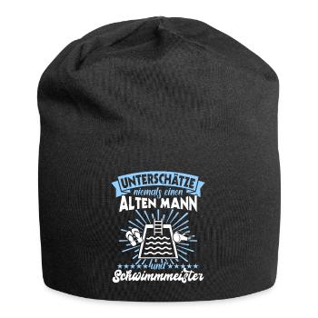 Schwimmmeister Bademeister - Jersey-Beanie - Schwarz - Vorne