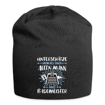 Schwimmmeister Bademeister - Jersey-Beanie - Schwarz - Vorne