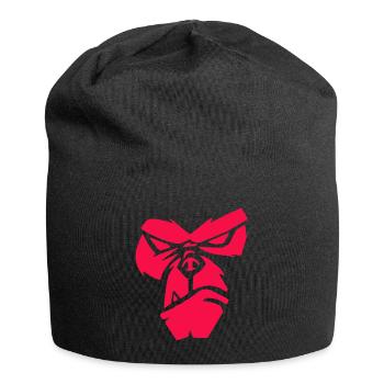 Poker Face | Gorille, Singe, Animaux, Bien-être animal - Bonnet en jersey - noir - Devant
