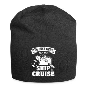 Kreuzfahrt Kreuzfahrtreise Kreuzfahrtschiff - Jersey-Beanie - Anthrazit - Vorne