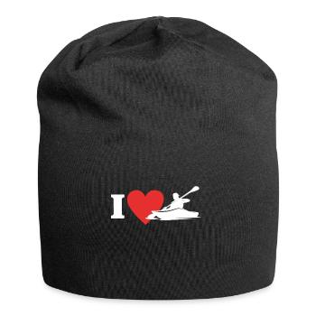 Kayaking I Love Kayak - Jersey-Beanie - Schwarz - Vorne