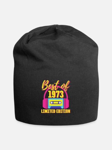50. Geburtstag Best of 1973 Kassette Retro 80er Jahre - Jersey-Beanie - Schwarz