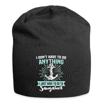 Saugatuck, Michigan - Jersey Beanie - black - Front