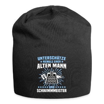 Schwimmmeister - Jersey-Beanie - Schwarz - Vorne