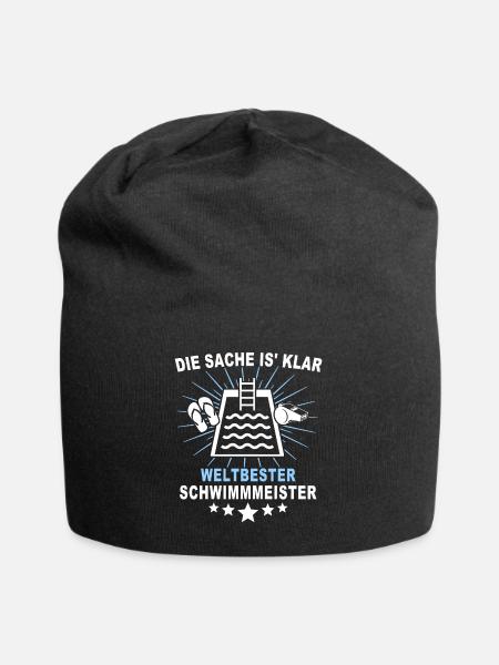 Schwimmmeister - Jersey-Beanie - Schwarz