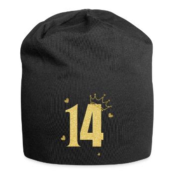 14th Anniversary Golden Crown - Jersey Beanie - black - Front