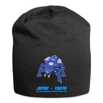 Cyberpunk Mecha A.I. Cosplay Anime Robot Tshirt - Jersey Beanie - black - Front