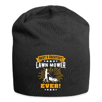 Rasenmäher - Jersey-Beanie - Schwarz - Vorne