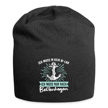 Boltenhagen Sprüche - Jersey-Beanie - Schwarz - Vorne