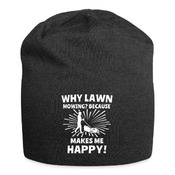 Rasenmäher - Jersey-Beanie - Anthrazit - Vorne