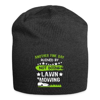 Rasenmäher - Jersey-Beanie - Anthrazit - Vorne