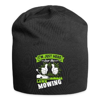 Rasenmäher - Jersey-Beanie - Schwarz - Vorne