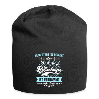 Boltenhagen Sprüche - Jersey-Beanie - Schwarz - Vorne
