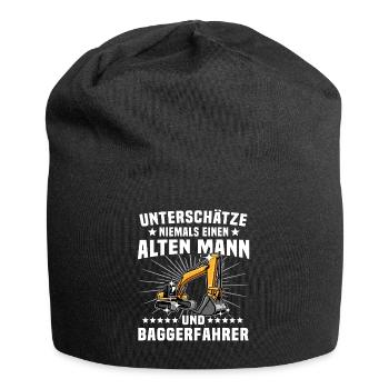 Baggerführer Geschenk - Jersey-Beanie - Schwarz - Vorne