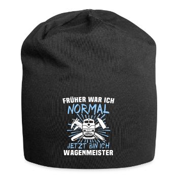 Wagenmeister Eisenbahn Zugtechniker - Jersey-Beanie - Schwarz - Vorne