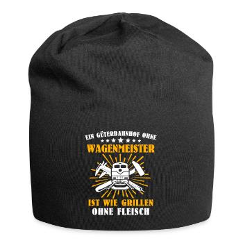 Wagenmeister Eisenbahn Zugtechniker - Jersey-Beanie - Schwarz - Vorne