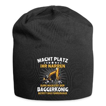 Baggerfuehrer Baggerfahrer - Jersey-Beanie - Schwarz - Vorne