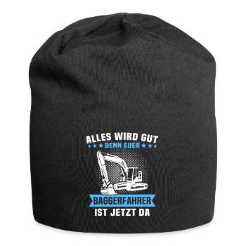 Baggerfuehrer Baggerfahrer - Jersey-Beanie - Schwarz - Vorne
