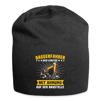 Baggerfuehrer Baggerfahrer - Jersey-Beanie - Schwarz - Vorne
