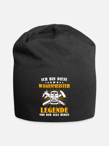 Wagenmeister - Jersey-Beanie - Schwarz