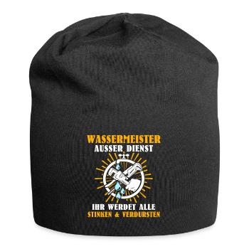 Wassermeister Sprüche - Jersey-Beanie - Schwarz - Vorne
